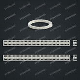 Miami Cuban Chain Casting White Wax 3D Printing Service SWDB-251-W6