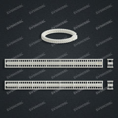 Miami Cuban Chain Casting White Wax 3D Printing Service SWDB-251-W6