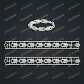 Miami Knight Chain Casting White Wax 3D Printing Service SWDB-253-W10.5