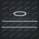 Miami Cuban Chain Casting White Wax 3D Printing Service SWDB-257-W6.8-09