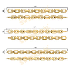 Miami Filigree Chain Casting White Wax 3D Printing Service SWDB-276-W10