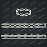 Miami Watch Band Chain Casting White Wax 3D Printing Service SWDB-278-W9