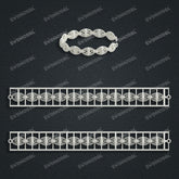 Miami Filigree Chain Casting White Wax 3D Printing Service SWDB-293-W8-01