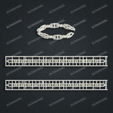 Miami Filigree Chain Casting White Wax 3D Printing Service SWDB-295-W9-02