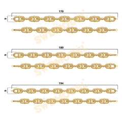 Miami Filigree Chain Casting White Wax 3D Printing Service SWDB-295-W9-02