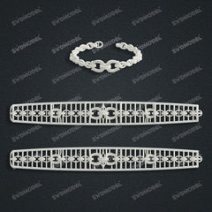 Miami Cuban Chain Casting White Wax 3D Printing Service SWDB-306-W11-01