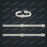 Miami Cuban Chain Casting White Wax 3D Printing Service SWDB-324-W9