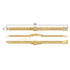 Miami Cuban Chain Casting White Wax 3D Printing Service SWDB-324-W9