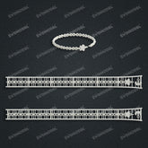 Miami Cuban Chain Casting White Wax 3D Printing Service SWDB-325-W4