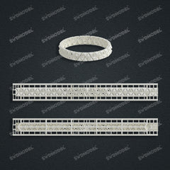 Miami Watch Band Chain Casting White Wax 3D Printing Service SWDB-328-W10