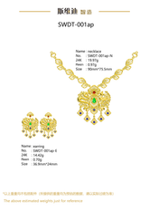 Jewelry set Filigree Set White Wax Casting Resin 3D Printing Service SWDT-001ap