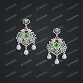 Jewelry set Filigree Earrings White Wax Casting Resin 3D Printing Service SWDT-002ap-E