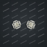Jewelry set Filigree Earrings White Wax Casting Resin 3D Printing Service SWE015