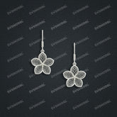 Jewelry set Filigree Earrings White Wax Casting Resin 3D Printing Service SWE017