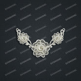 Jewelry set Filigree Necklace White Wax Casting Resin 3D Printing Service SWN015