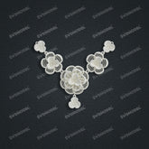 Jewelry set Filigree Necklace White Wax Casting Resin 3D Printing Service SWN016