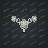 Jewelry set Filigree Necklace White Wax Casting Resin 3D Printing Service SWN018