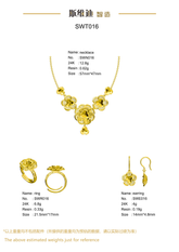 Jewelry set Filigree Set White Wax Casting Resin 3D Printing Service SWT016
