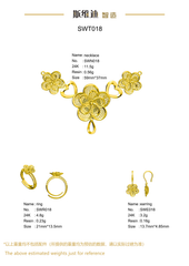 Jewelry set Filigree Set White Wax Casting Resin 3D Printing Service SWT018