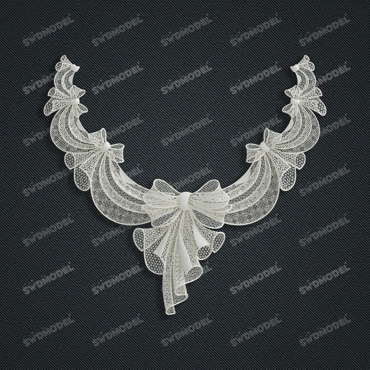 Jewelry set  Filigree Set   White Wax Casting Resin 3D Printing Service  CNF80