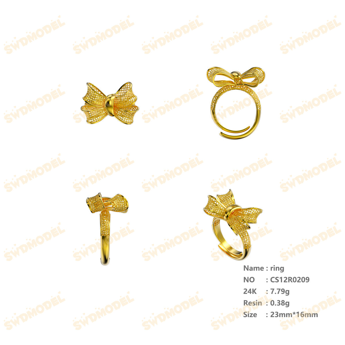 Jewelry set  Filigree Set   White Wax Casting Resin 3D Printing Service  CNF80