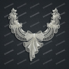 Jewelry set Filigree Necklace White Wax Casting Resin 3D Printing Service  CNF802-N1