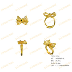 Jewelry set Filigree Ring White Wax Casting Resin 3D Printing Service  CNF802-R