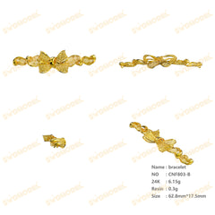 Jewelry set Filigree Bracelet White Wax Casting Resin 3D Printing Service   CNF803-B