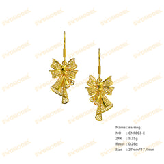 Jewelry set Filigree Earrings White Wax Casting Resin 3D Printing Service  CNF803-E