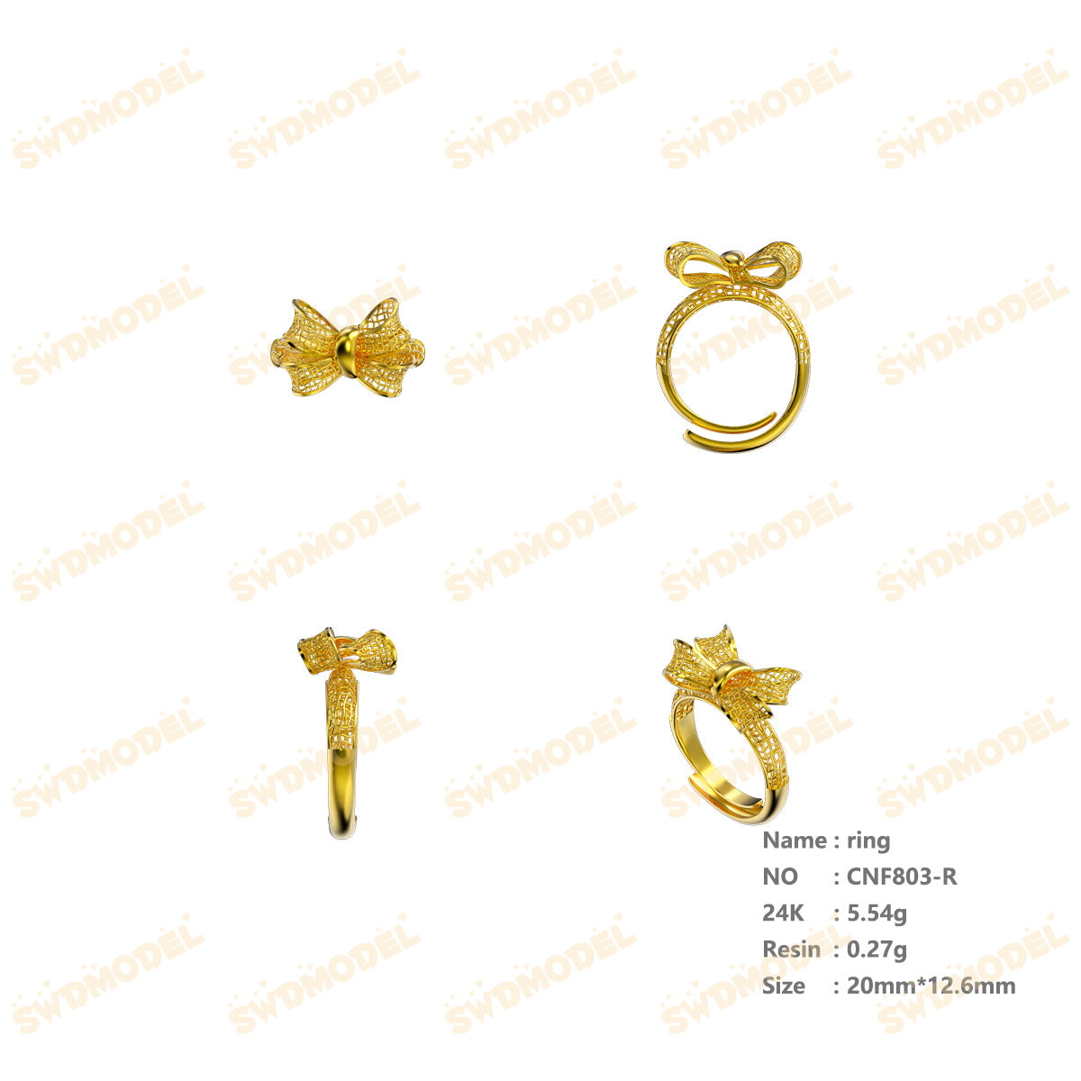 Jewelry set  Filigree Set   White Wax Casting Resin 3D Printing Service  CNF803
