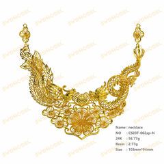 Jewelry set  Filigree Set   White Wax Casting Resin 3D Printing Service  CS03T-002ap