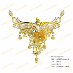 Jewelry set  Filigree Set   White Wax Casting Resin 3D Printing Service  CS03T-004ap
