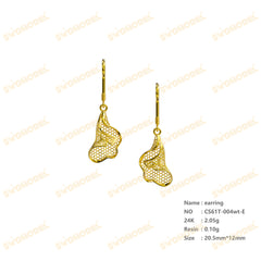 Jewelry set Filigree Earrings White Wax Casting Resin 3D Printing Service  CS61T-004wt-E