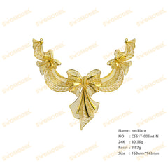 Jewelry set  Filigree Set   White Wax Casting Resin 3D Printing Service  CS61T-006wt