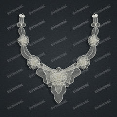 Jewelry set  Filigree Set   White Wax Casting Resin 3D Printing Service  CS61T-008wt