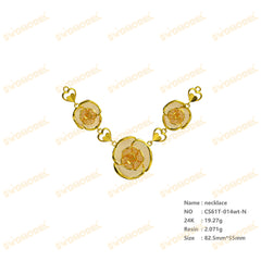 Jewelry set  Filigree Set   White Wax Casting Resin 3D Printing Service  CS61T-014wt