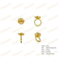 Jewelry set Filigree Ring White Wax Casting Resin 3D Printing Service  CS03T-014wt-R1