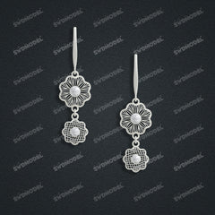Jewelry set  Filigree Set   White Wax Casting Resin 3D Printing Service  CS61T-019wt