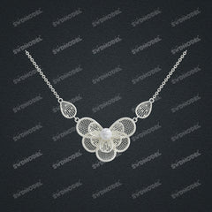 Jewelry set  Filigree Set   White Wax Casting Resin 3D Printing Service  CS61T-020wt