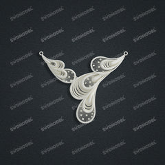 Jewelry set  Filigree Set   White Wax Casting Resin 3D Printing Service  CS61T-023wt