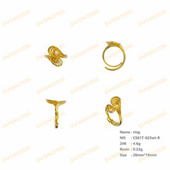 Jewelry set Filigree Ring White Wax Casting Resin 3D Printing Service  CS03T-023wt-R
