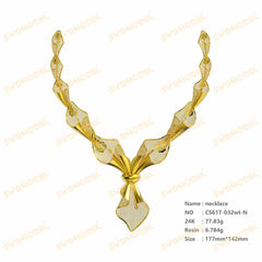 Jewelry set  Filigree Set   White Wax Casting Resin 3D Printing Service  CS61T-032wt