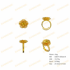Jewelry set Filigree Ring White Wax Casting Resin 3D Printing Service  CS63T-035wt-R