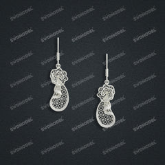 Jewelry set  Filigree Set   White Wax Casting Resin 3D Printing Service  CS61T-056wt