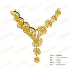 Jewelry set  Filigree Set   White Wax Casting Resin 3D Printing Service  CS61T-056wt