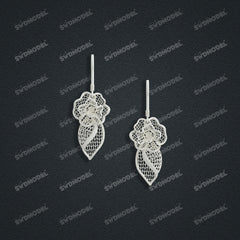 Jewelry set  Filigree Set   White Wax Casting Resin 3D Printing Service  CS61T-060wt