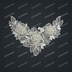 Jewelry set Filigree Necklace White Wax Casting Resin 3D Printing Service  CS61T-072wt-N