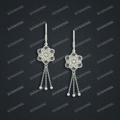 Jewelry set  Filigree Set   White Wax Casting Resin 3D Printing Service  CS61T-097wt-N