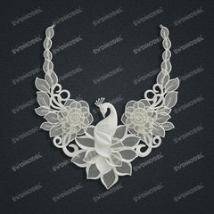 Jewelry set  Filigree Set   White Wax Casting Resin 3D Printing Service  CS62T-001ch