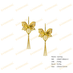 Jewelry set Filigree Earrings White Wax Casting Resin 3D Printing Service  CS62T-004ch-E
